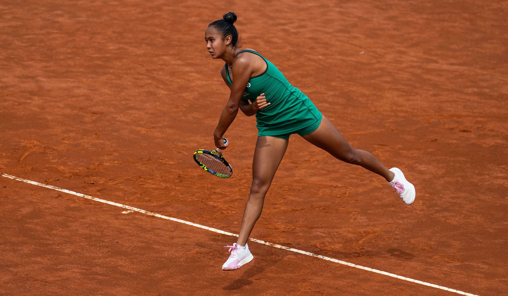 Fernandez in action at the Italian Open 2025 - Day Seven - Source: Getty